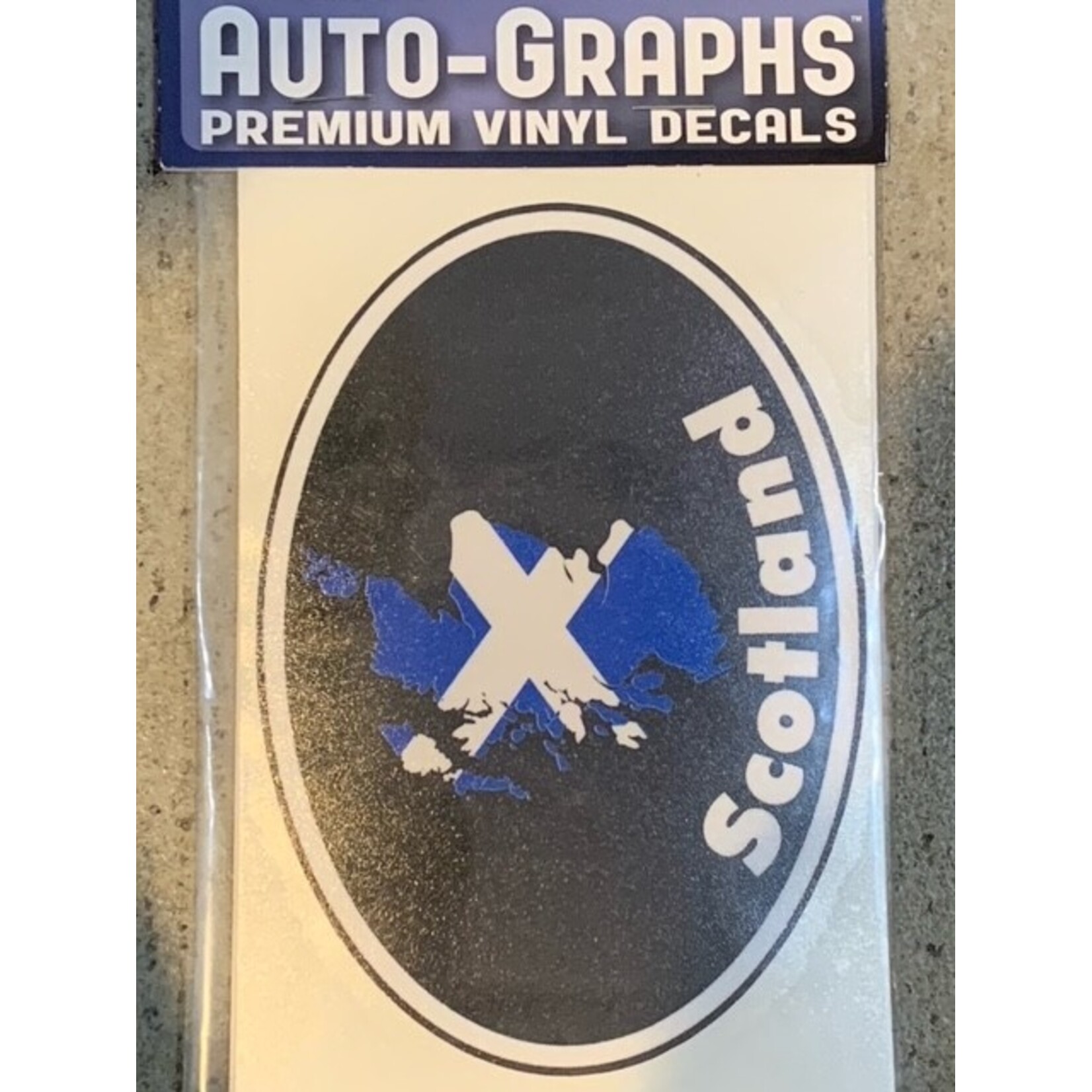 Sticker: Flag Country, Oval, Scotland
