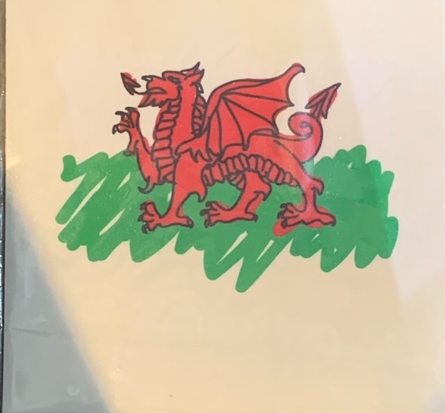 Sticker: Scribble Flag, Wales