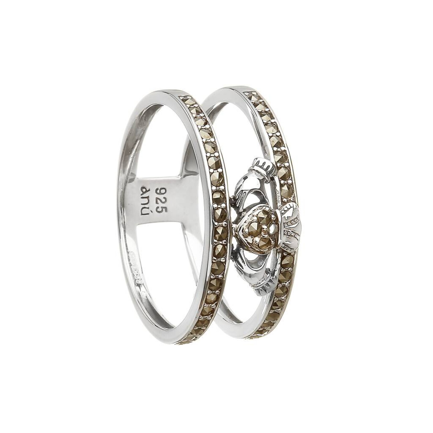 Ring: SS Marcasite Clad