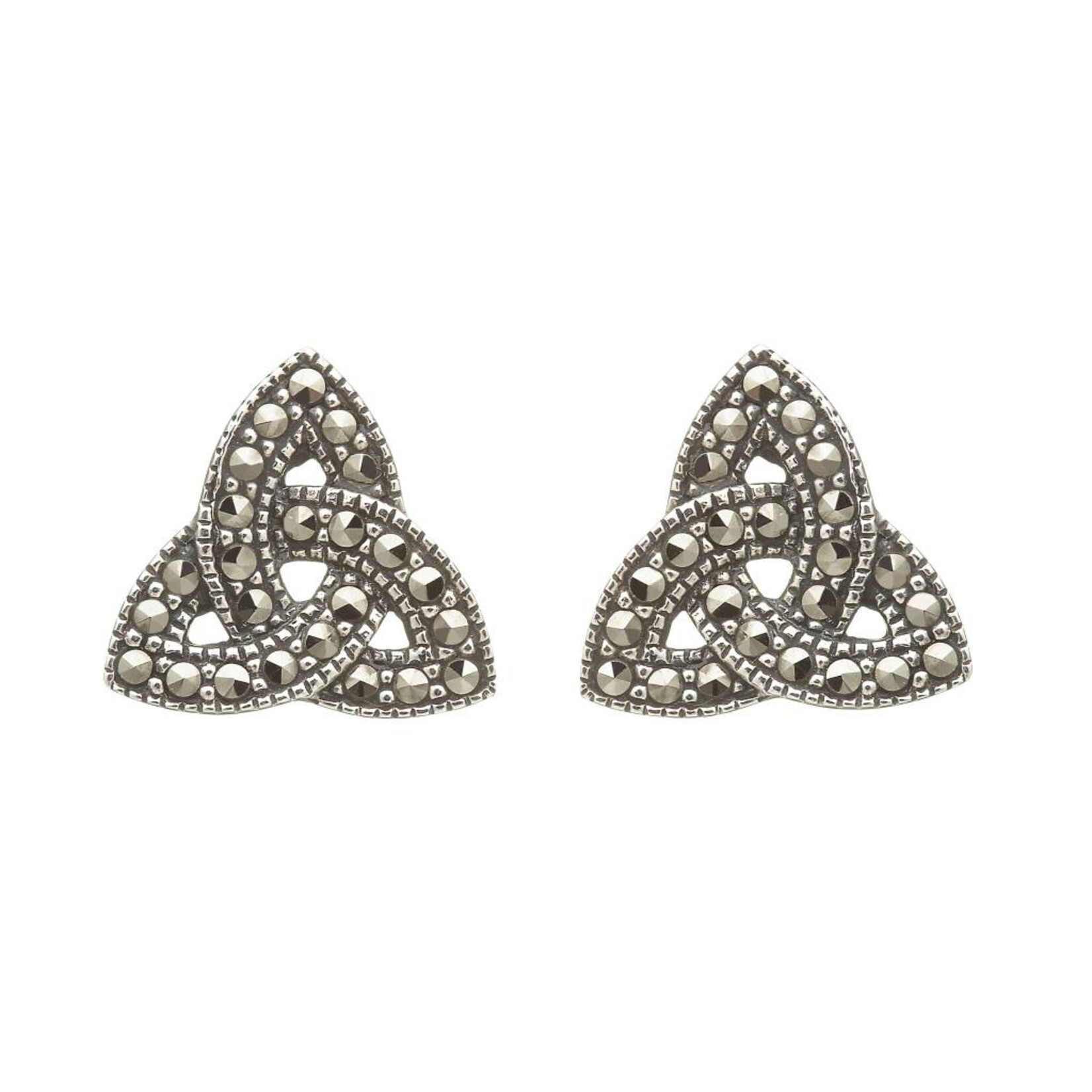 Earrings: SS Marcasite Trinity