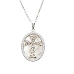 Shanore Necklace: SS MOP Celtic Cross