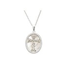 Necklace: SS MOP Celtic Cross