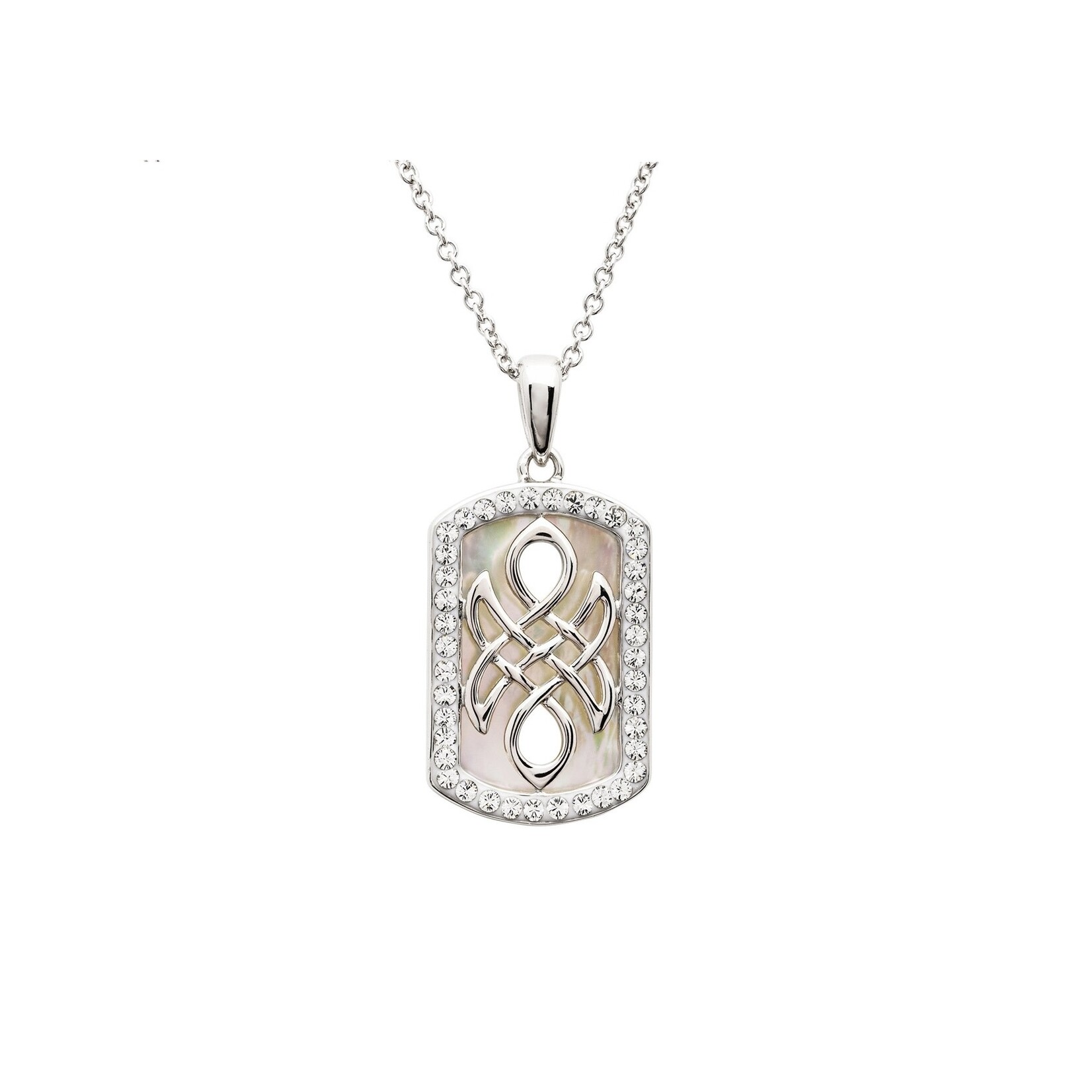 Necklace: SS MOP Celtic Knot