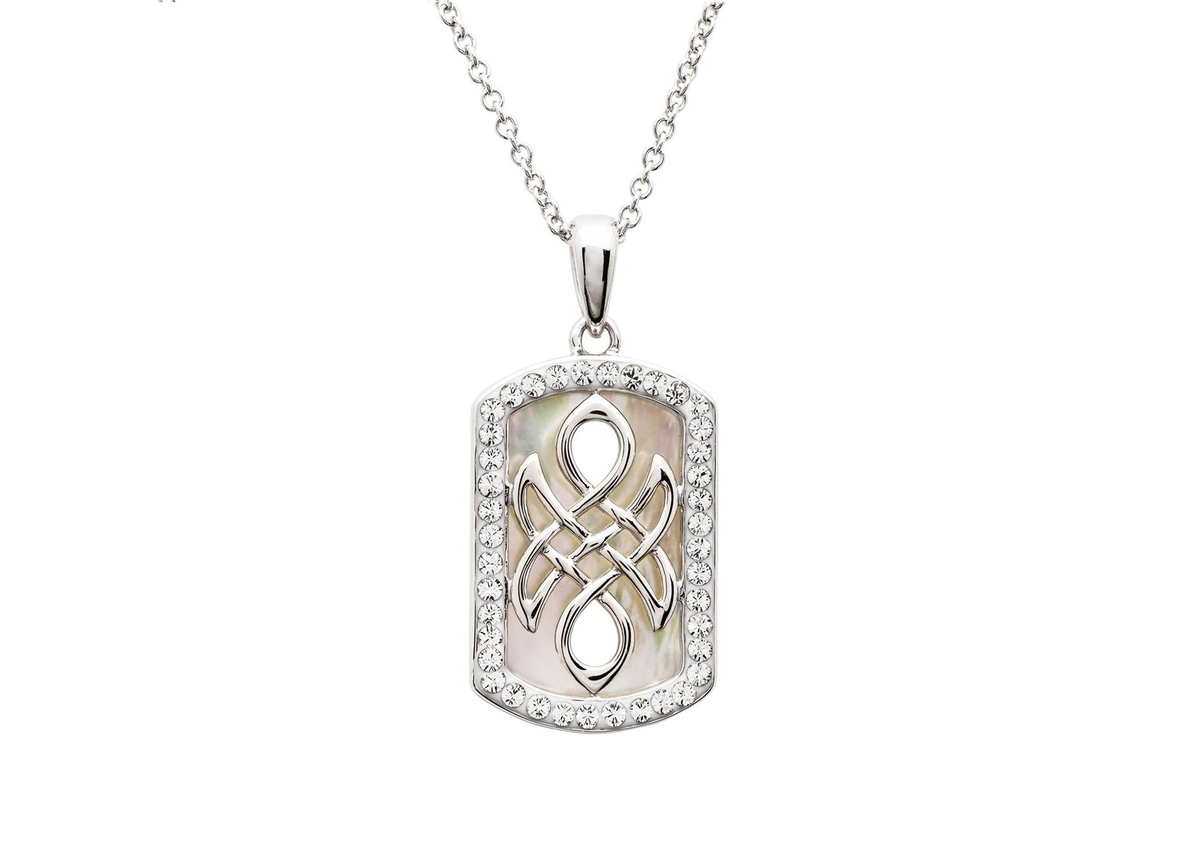 Shanore Pendant: SS MOP Celtic Knot