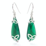 Anu Earrings: SS Trin Agate Ivy