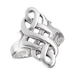 Ring: SS Heavy Endless Knot
