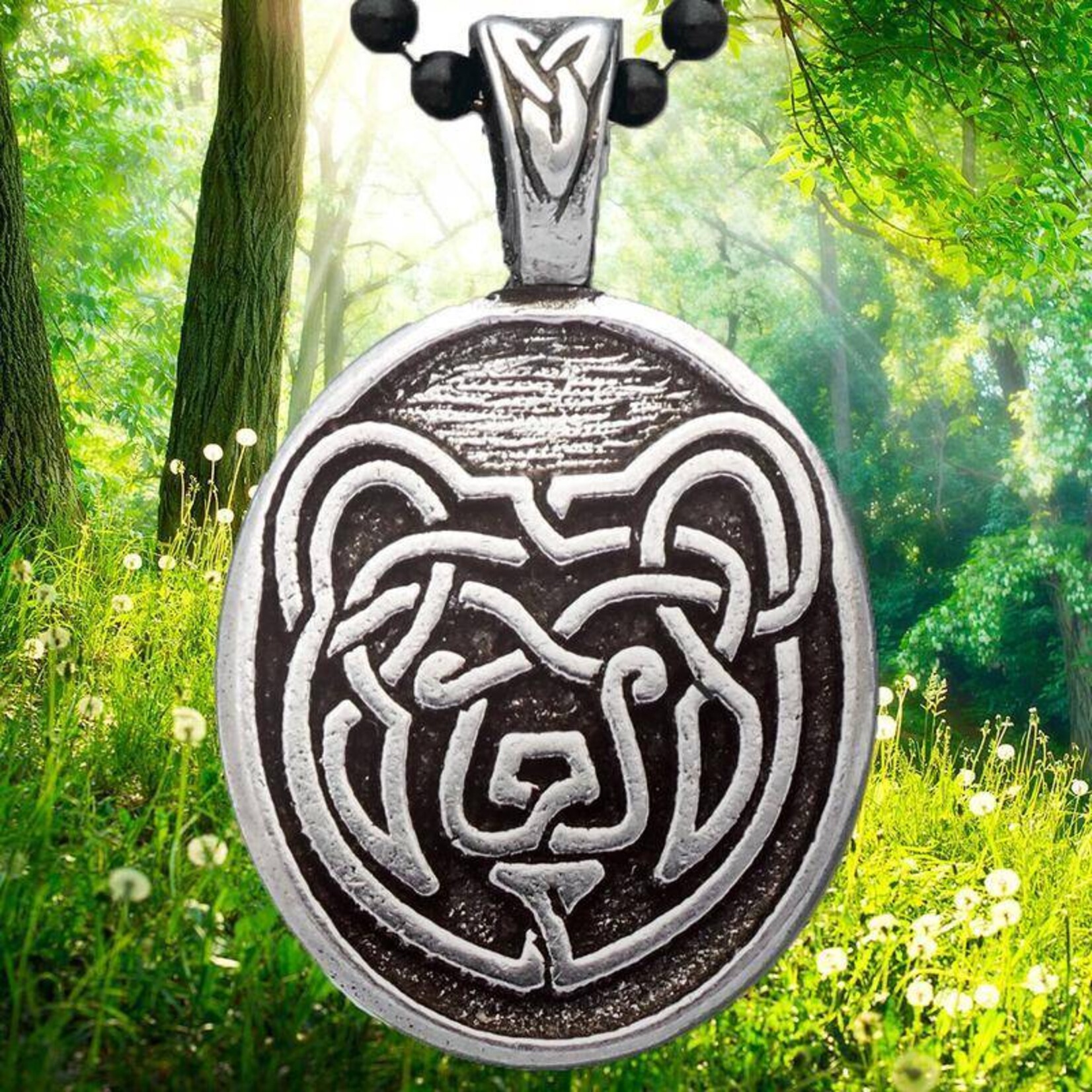 Necklace: Bear Pewter