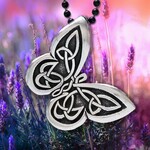 Necklace: Butterfly Pewter