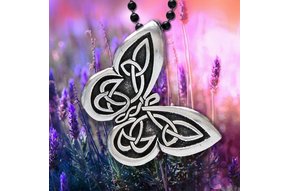 Pendant: Butterfly Pewter