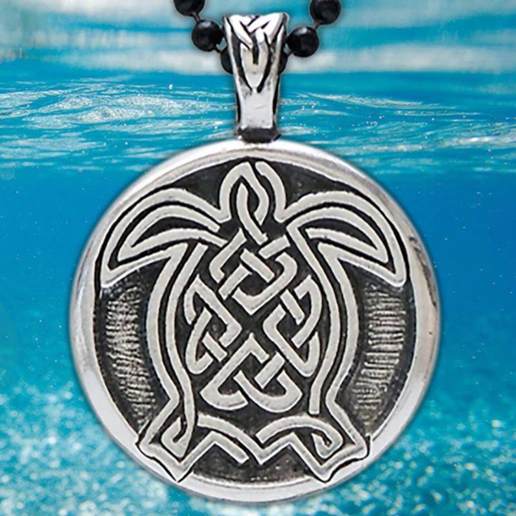 Necklace: Turtle Pewter