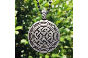 Pendant: Celtic Traditions Shield Knot Pewter