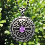 Necklace: Triquetra with Gemstone