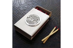 Matchbox Cover: Tree of Life Pewter