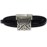 Bracelet: Women's Celtic Leather