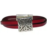 Bracelet: Women's Celtic Leather