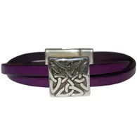 Bracelet: Women's Celtic Leather