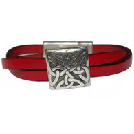 Bracelet: Women's Celtic Leather