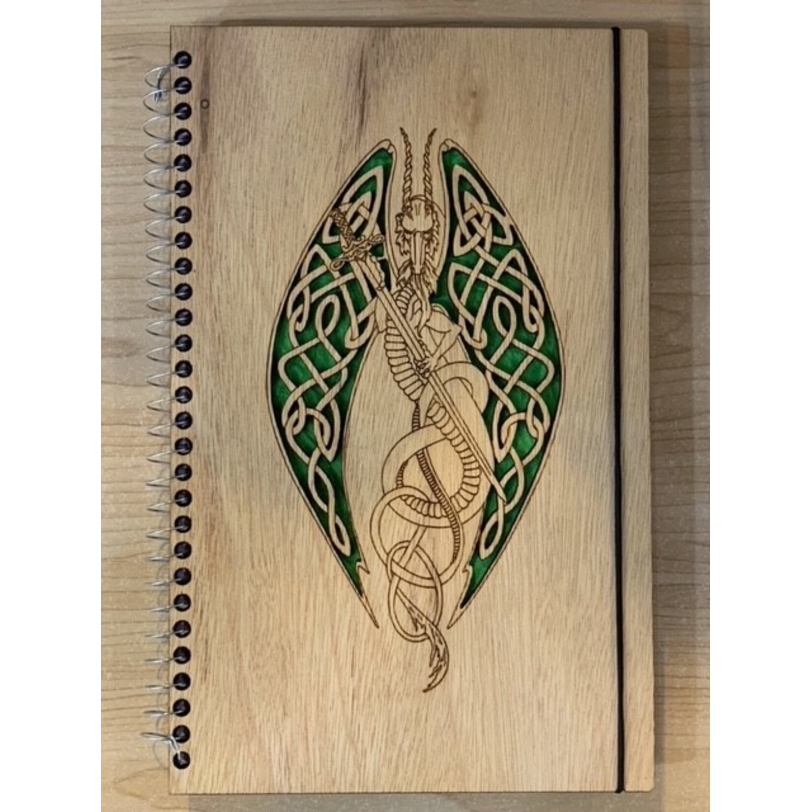 Notebook: Dragon Green Leathered