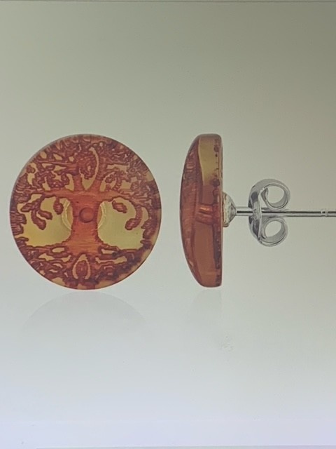 Amberman Earrings: TOL Amber