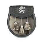 Sporran: Semi-Dress Lion, Embossed