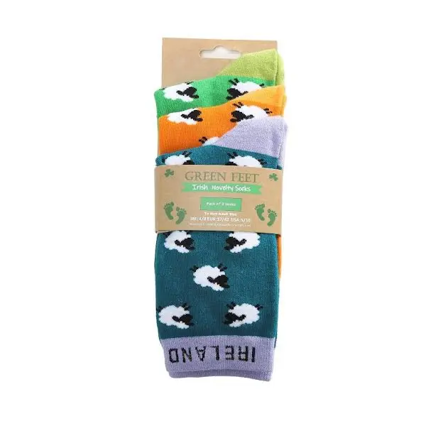 Socks: 3 Pack Sheep