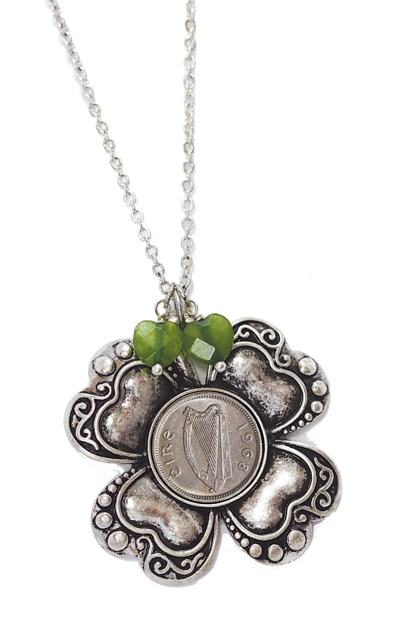 American Coin Treasures Pendant: Clover Coin Pendant
