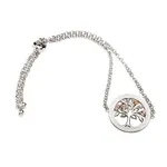 Bracelet: SS White Enamel Tree of Life
