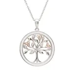 Shanore Necklace:  SS White Enamel Tree of Life