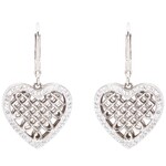 Shanore Earrings: SS White Crystals Celtic Heart