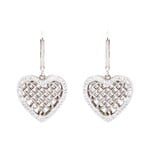 Shanore Earrings: SS White Crystals Celtic Heart