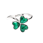 Ring: SS Malachite Shamrock