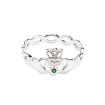 Ring: SS Green Claddagh