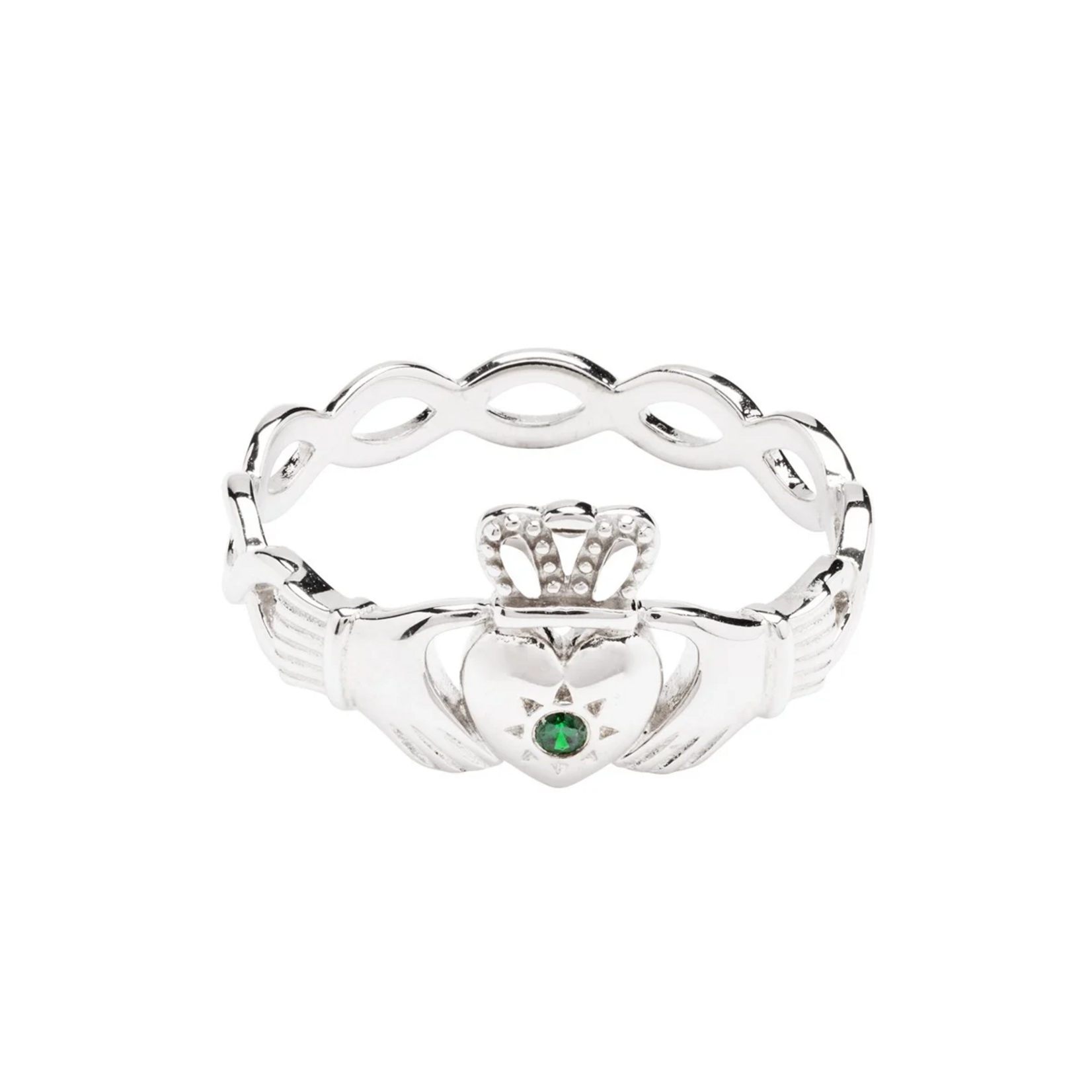 Ring: SS Green Claddagh