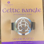 Leather Celtic Bangle: Trinity