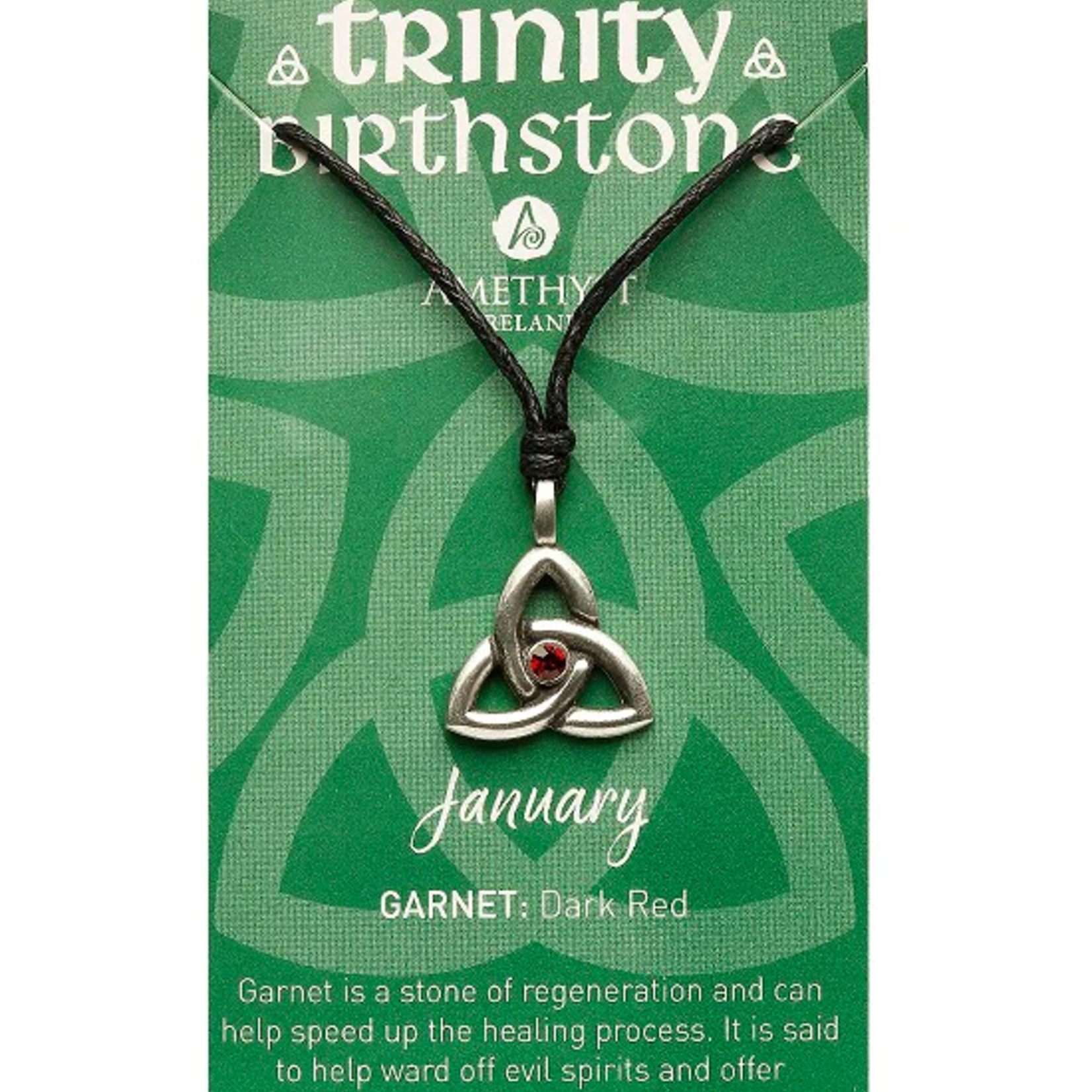 Necklace: Trinity January Birthstone