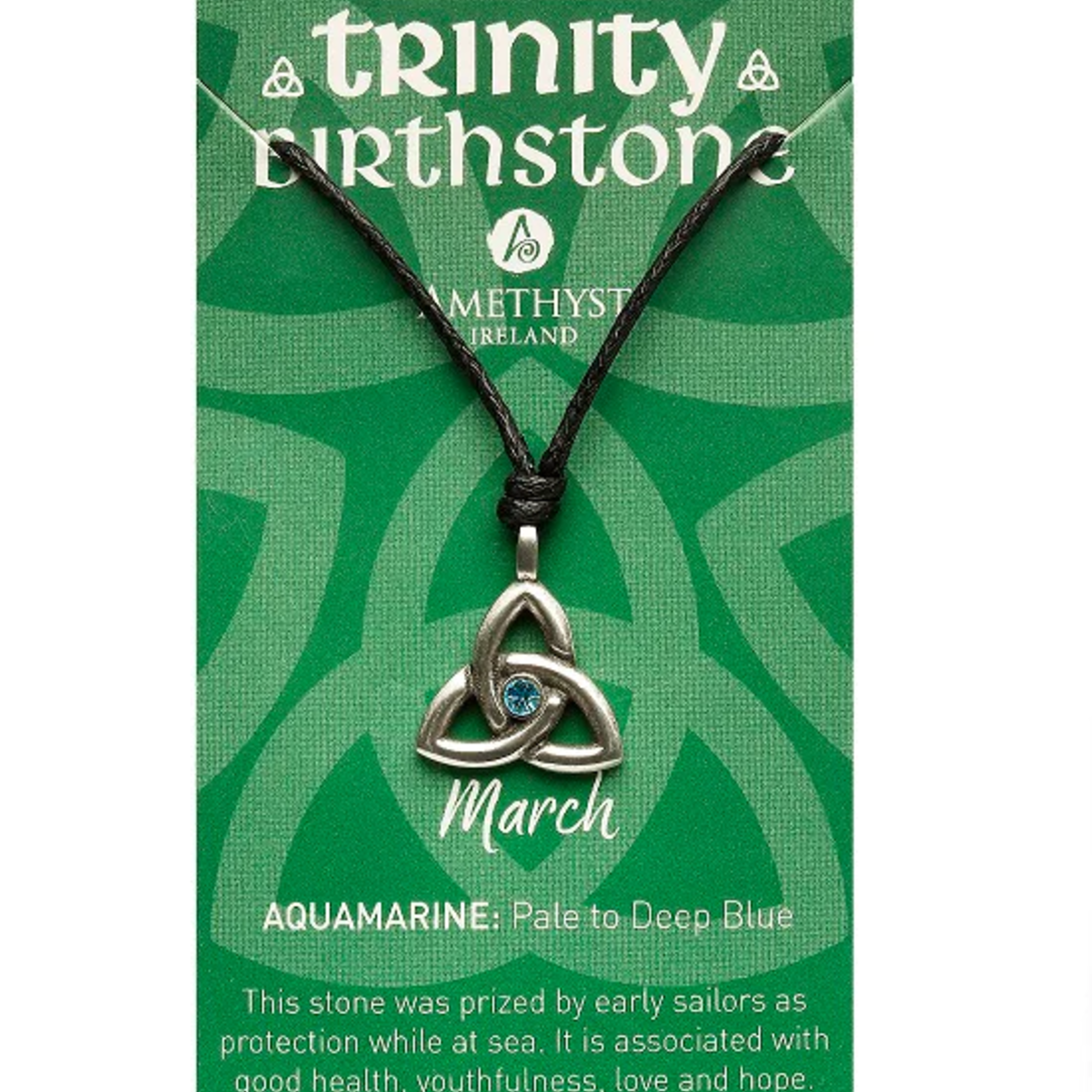 Necklace: Trinity March Birthstone