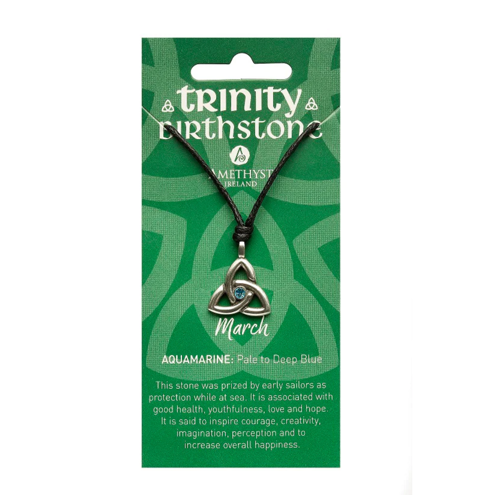 Necklace: Trinity March Birthstone