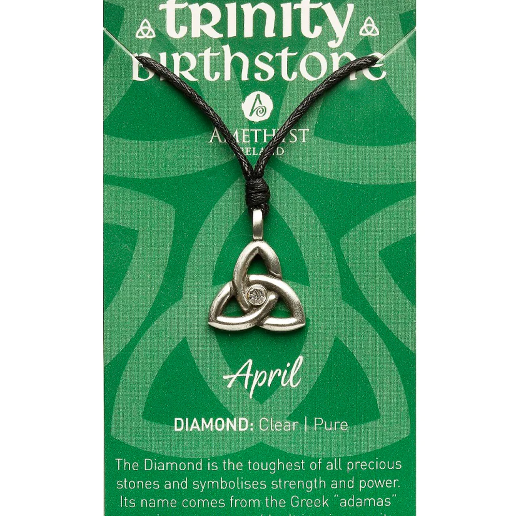 Necklace: Trinity April Birthstone
