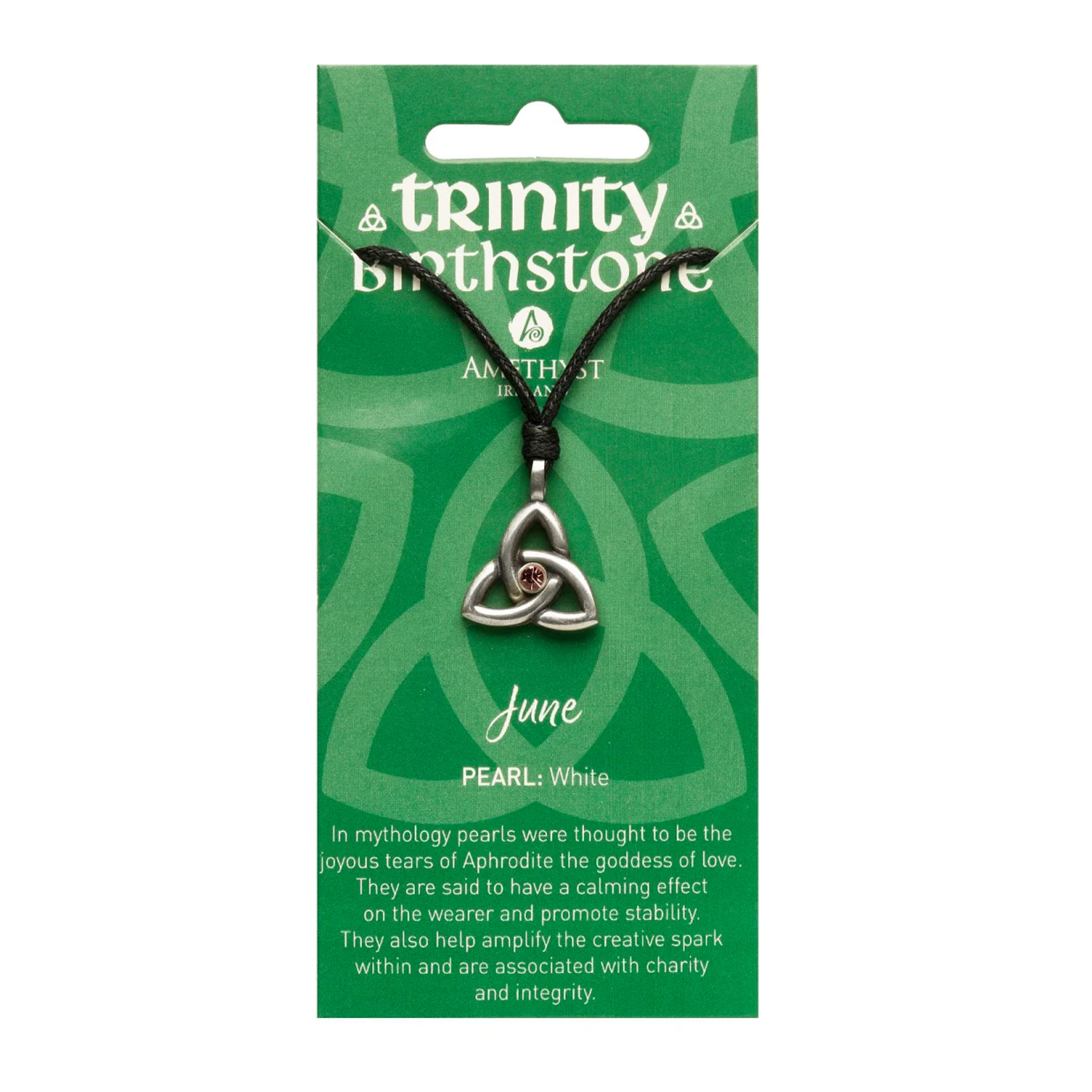 Necklace: Trinity June Birthstone