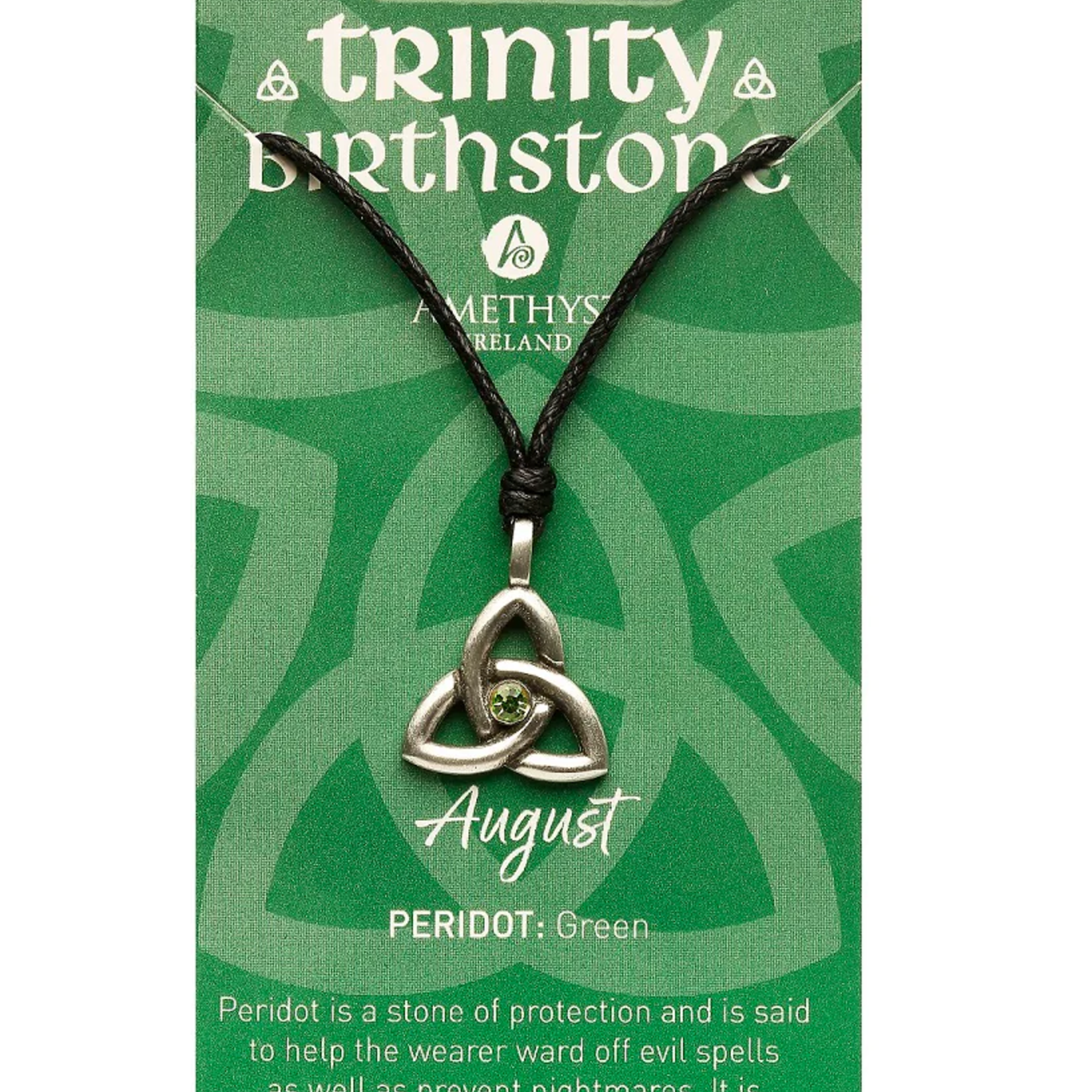 Necklace: Trinity August Birthstone