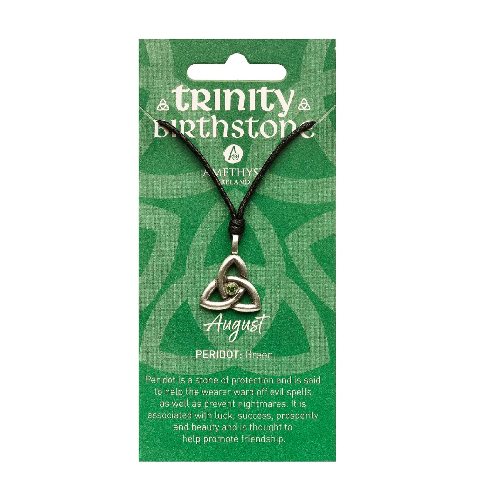 Necklace: Trinity August Birthstone