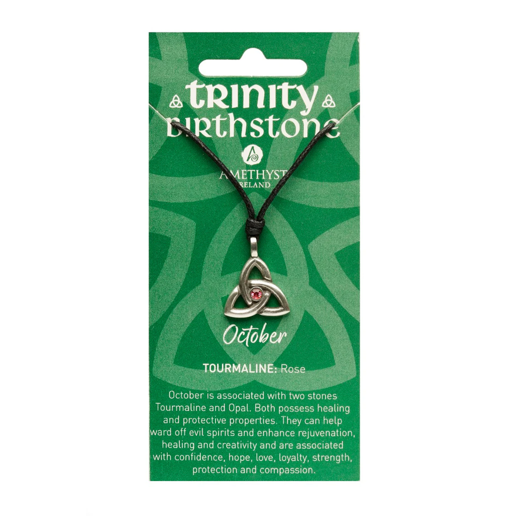 Necklace: Trinity October Birthstone