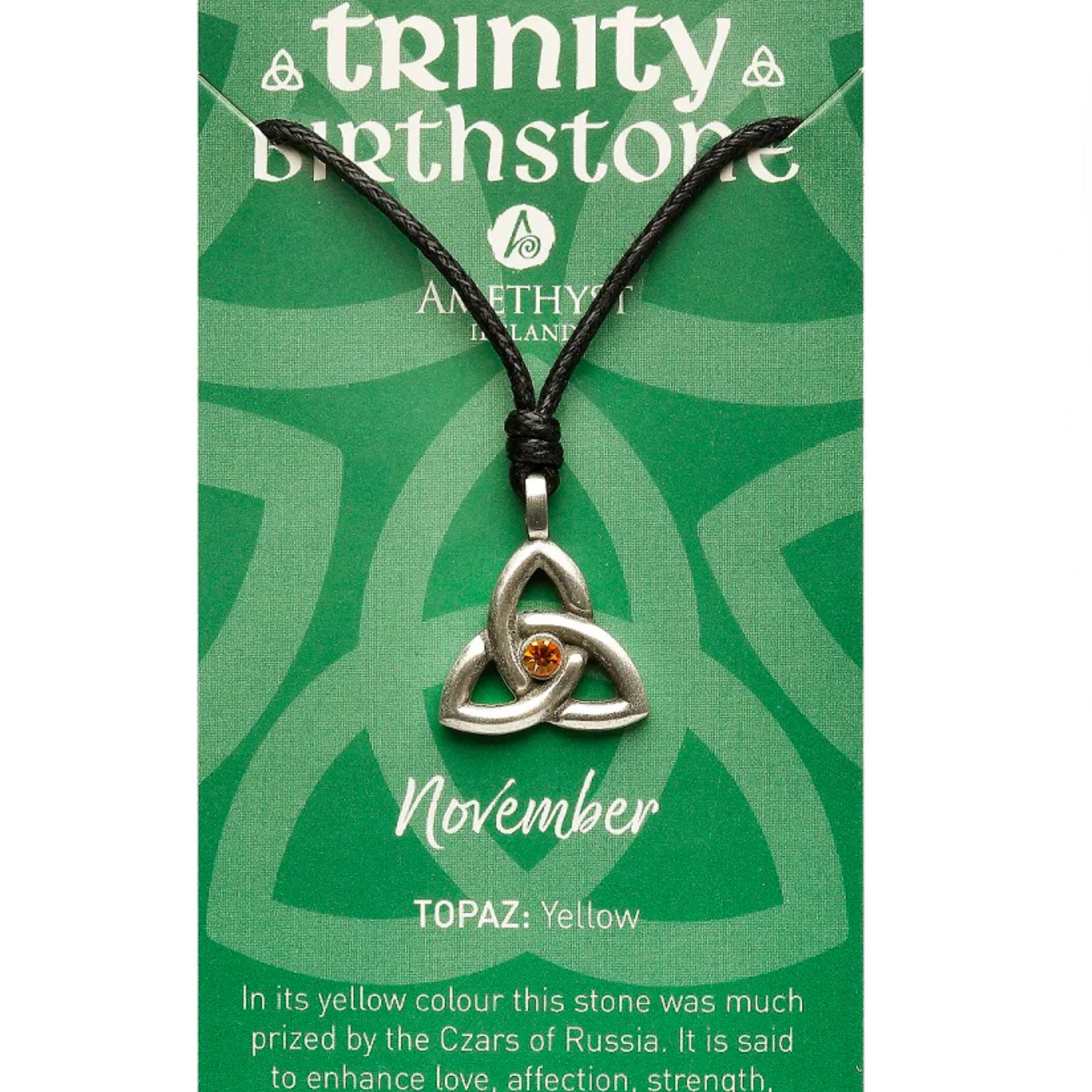 Necklace: Trinity November Birthstone