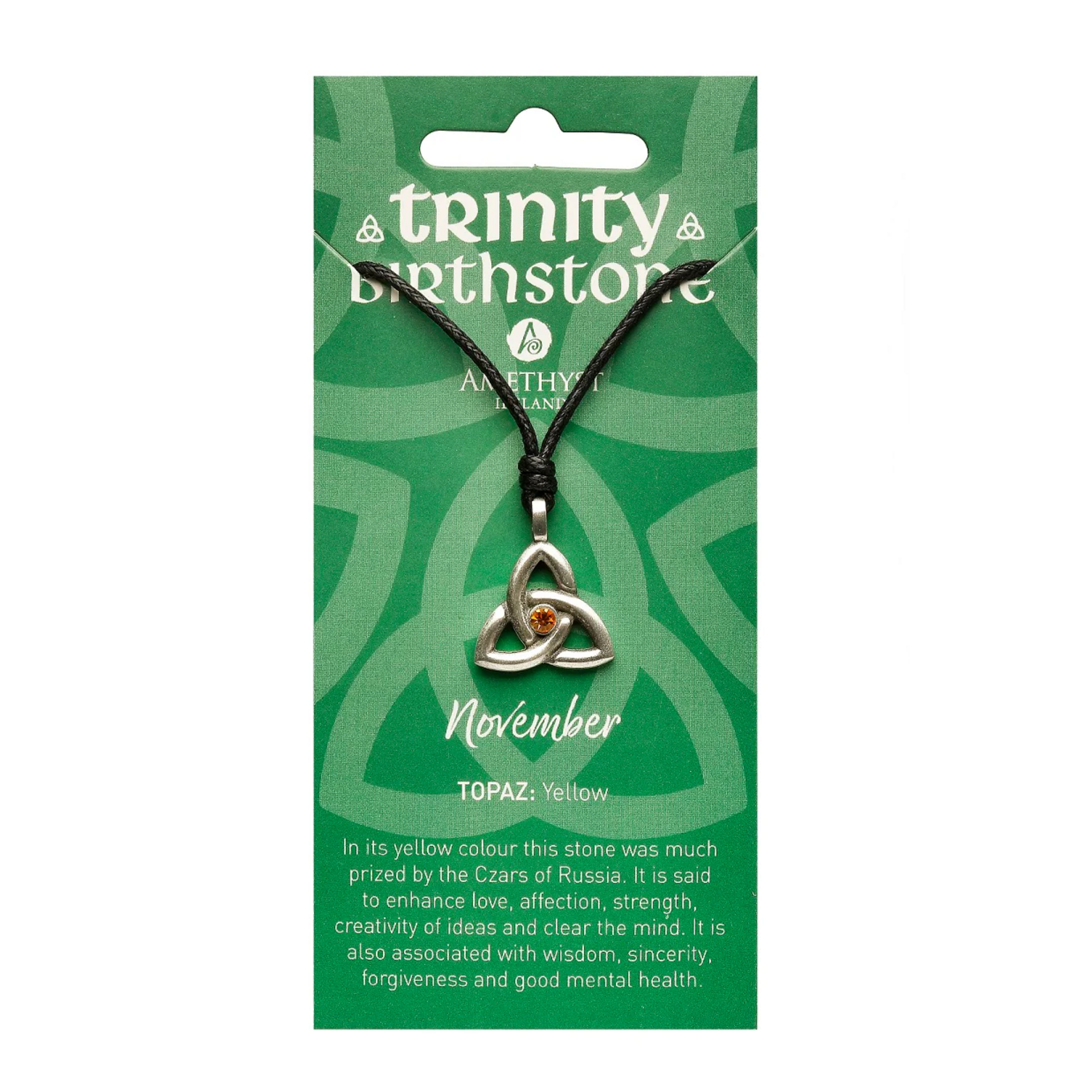 Necklace: Trinity November Birthstone