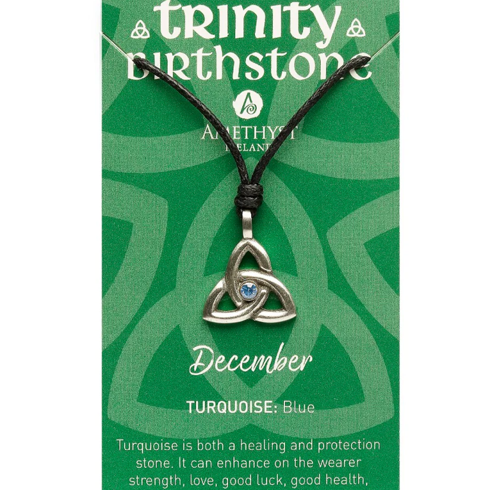 Necklace: Trinity December Birthstone