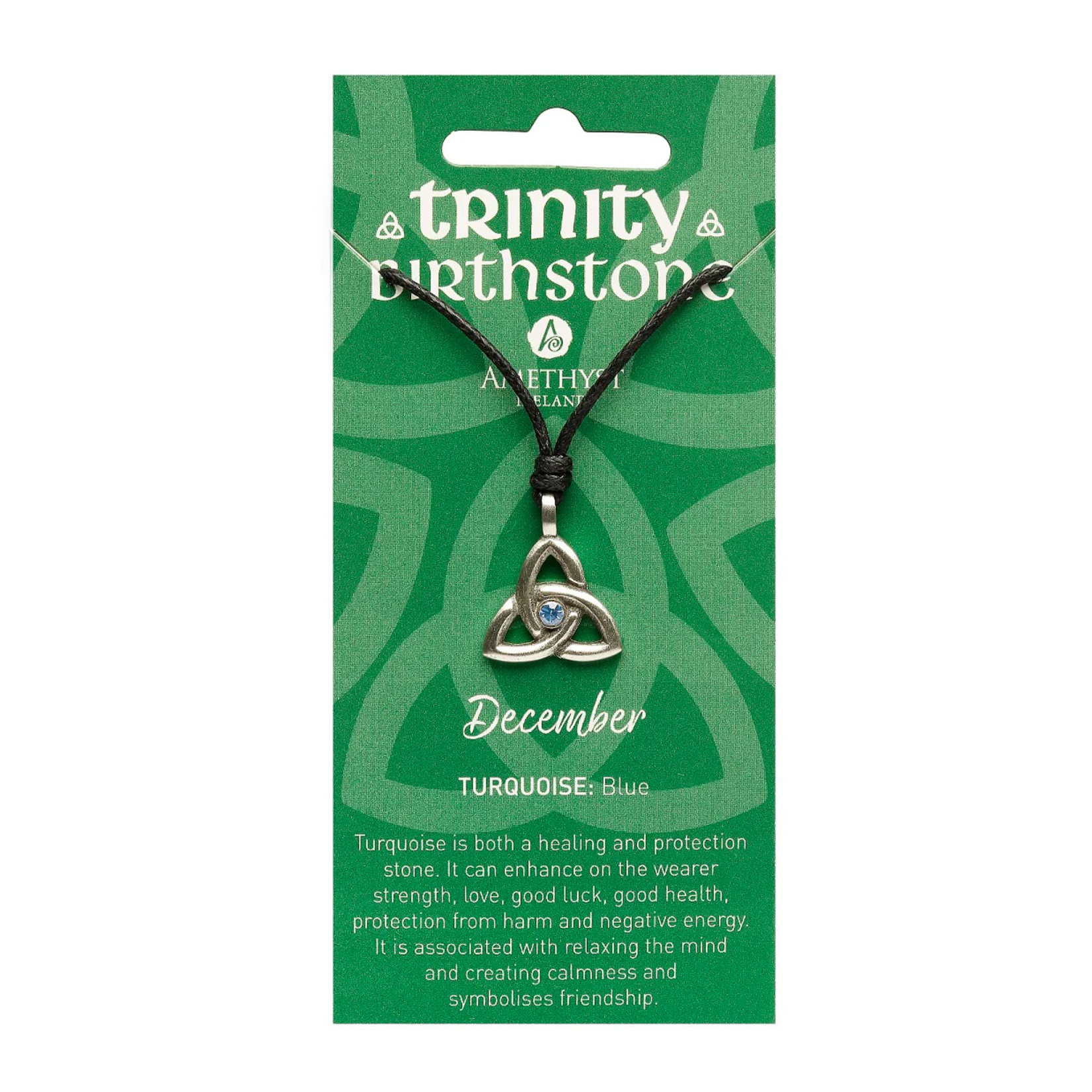 Necklace: Trinity December Birthstone