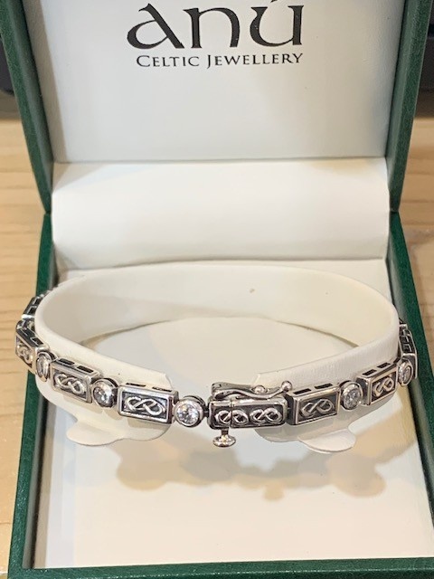 Anu Bracelet: SS Celtic Tennis CZ