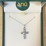 Anu Necklace: SS Marble Celtic Cross