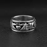 Ring: SS Claddagh Spinner