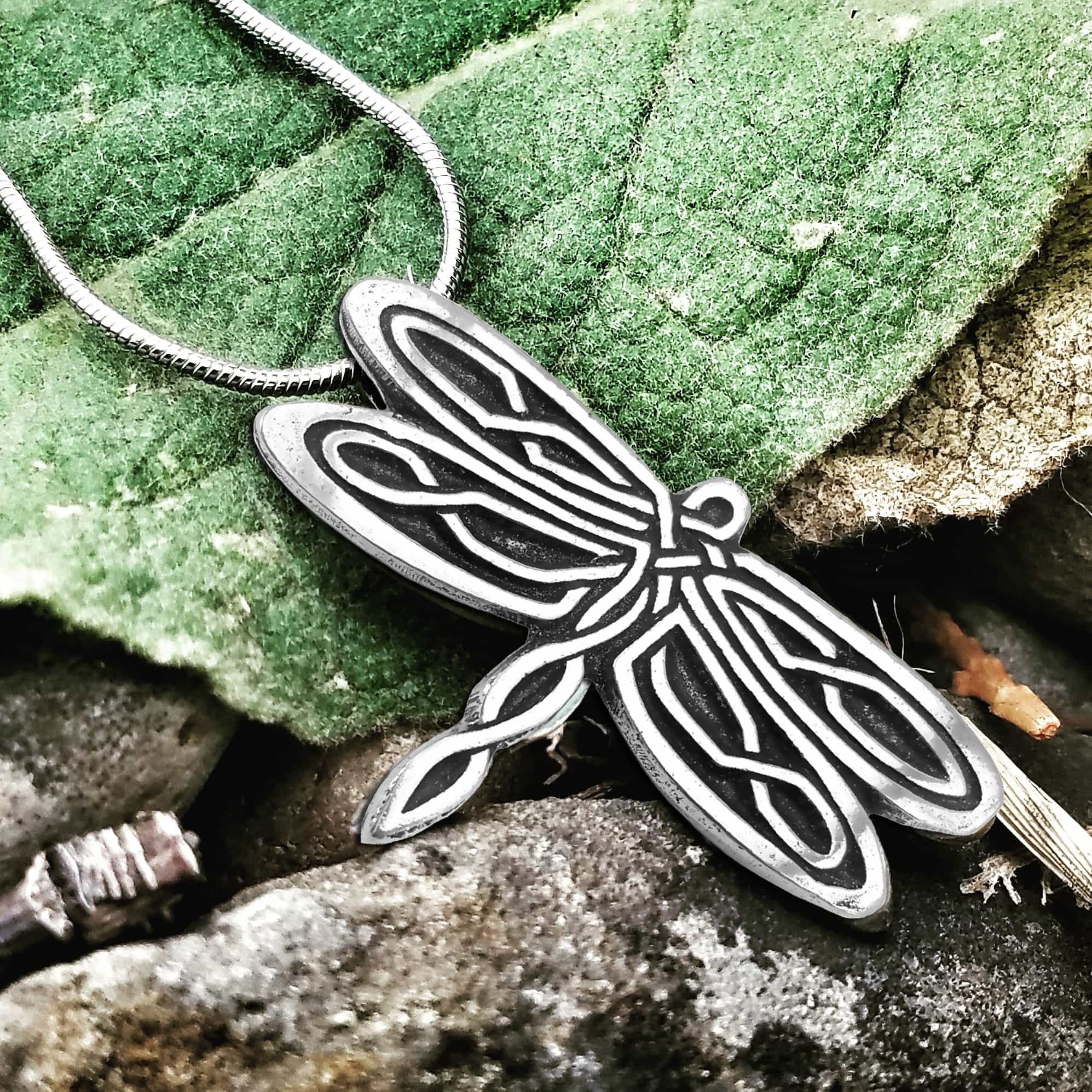 Pendant: DragonFly Pewter